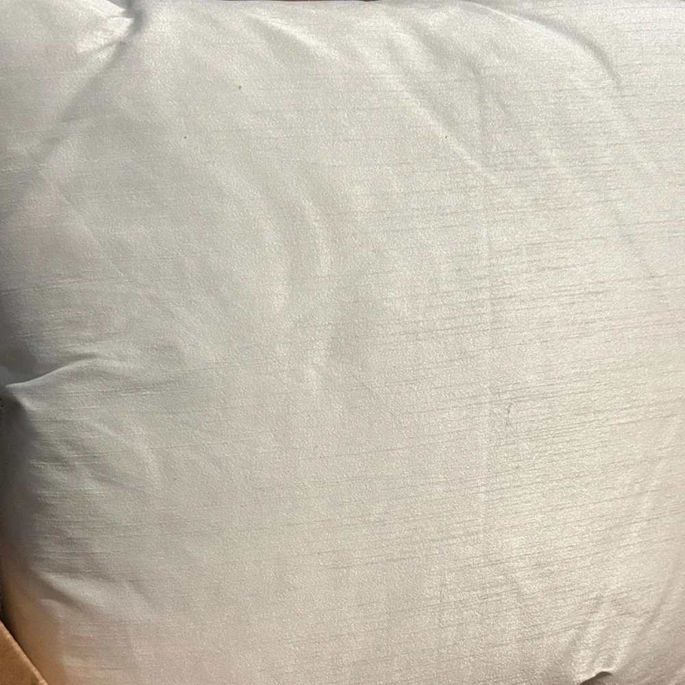 Silver and‎ White Elegant Sequin Pillow by Aviva Stanoff